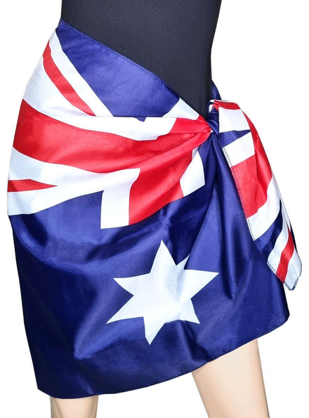 Tie On Aussie Flag Beach Costume Skirt 