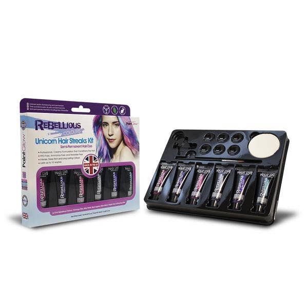 Semi Permanent Vibrant Unicorn Pastel Shades Hair Dye Kit 4
