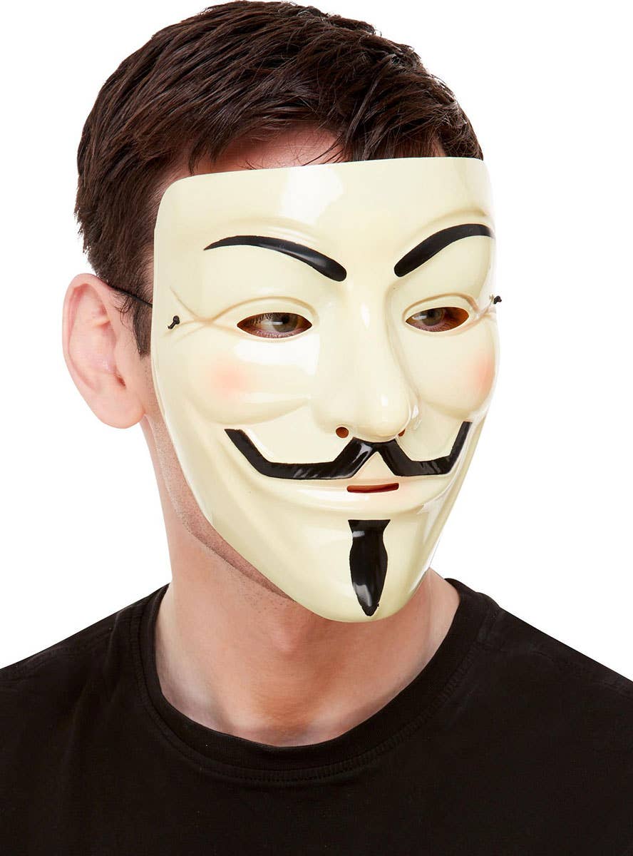 Image of Guy Fawkes V for Vendetta Costume Mask - Alternate Image