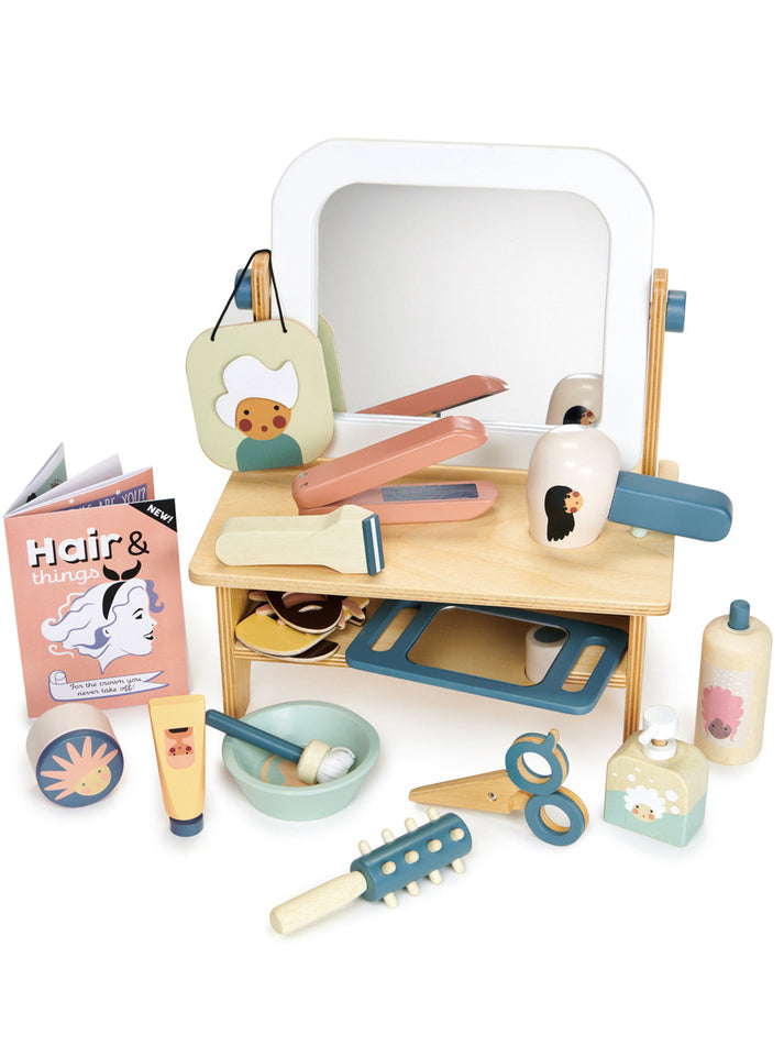 Hair Salon Wooden Childrens Toy Set - Main Image