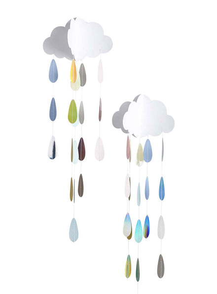 Hanging Clouds 2 Pack 48cm Decorations - Main Image