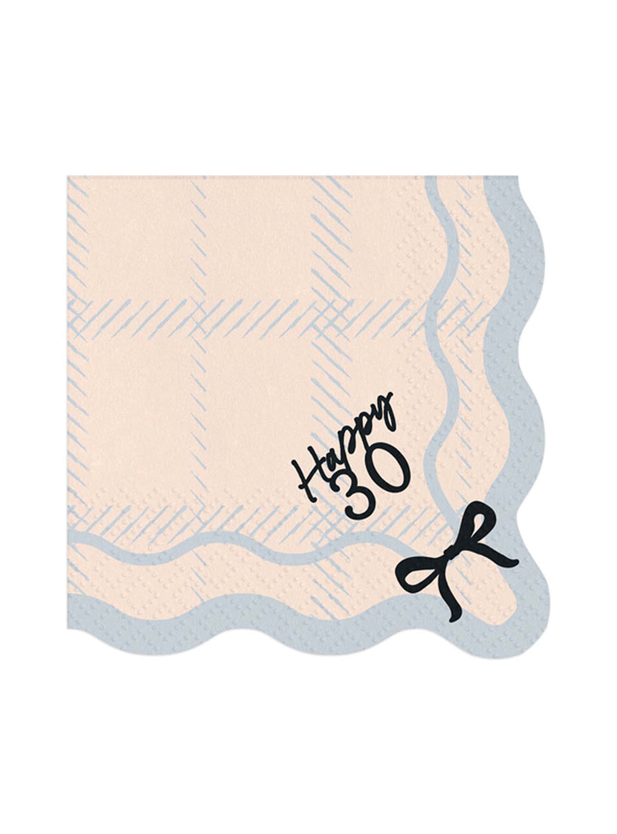 Happy 30th 12 Pack Party Napkins - Main Image