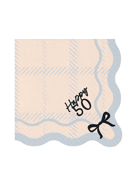 Happy 50th 12 Pack Party Napkins - Main Image