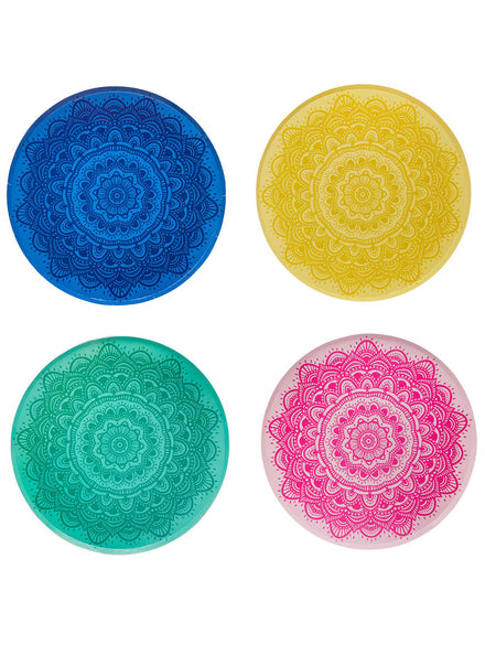 Happy Diwali 23cm Colourful Mandala 8 Pack Paper Plates - Main Image