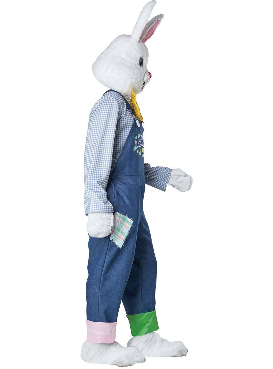 Deluxe Plus Size Easter Bunny Mascot Costume - Side Image