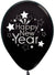 Image of Happy New Years 6 Back 30cm Black Latex Balloons