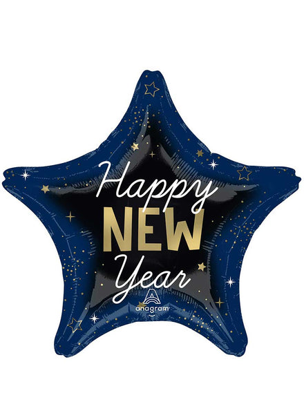 Celestial Star 45cm Happy New Year Foil Balloon