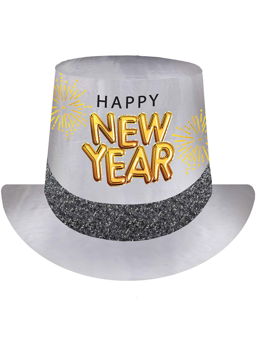 Happy New Year Glitter Top Hat - Main Image