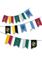 Image of Harry Potter Hogwarts House Flags Bunting Decoration