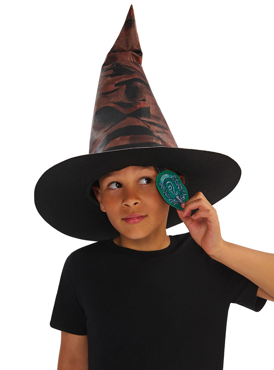 Harry Potter Kids Costume Sorting Hat With House Badges - Alternative Image 5
