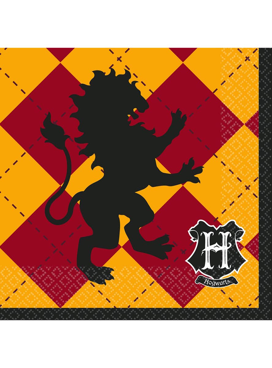Image Of Harry Potter Hogwarts House 16 Pack Beverage Napkins