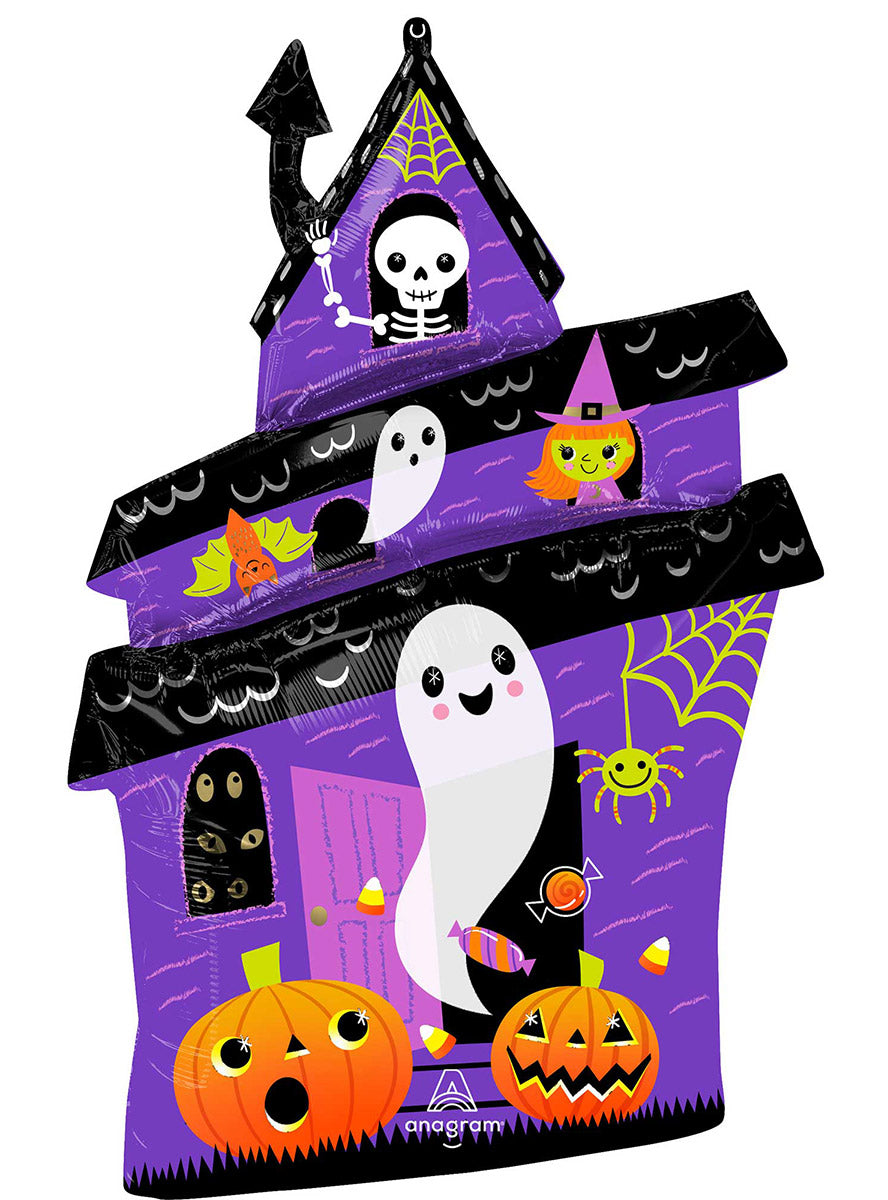 Haunted House Halloween Supershape Balloon - Main Image