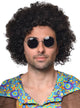Men's Curly Natural Black Hippie Afro Costume Wig