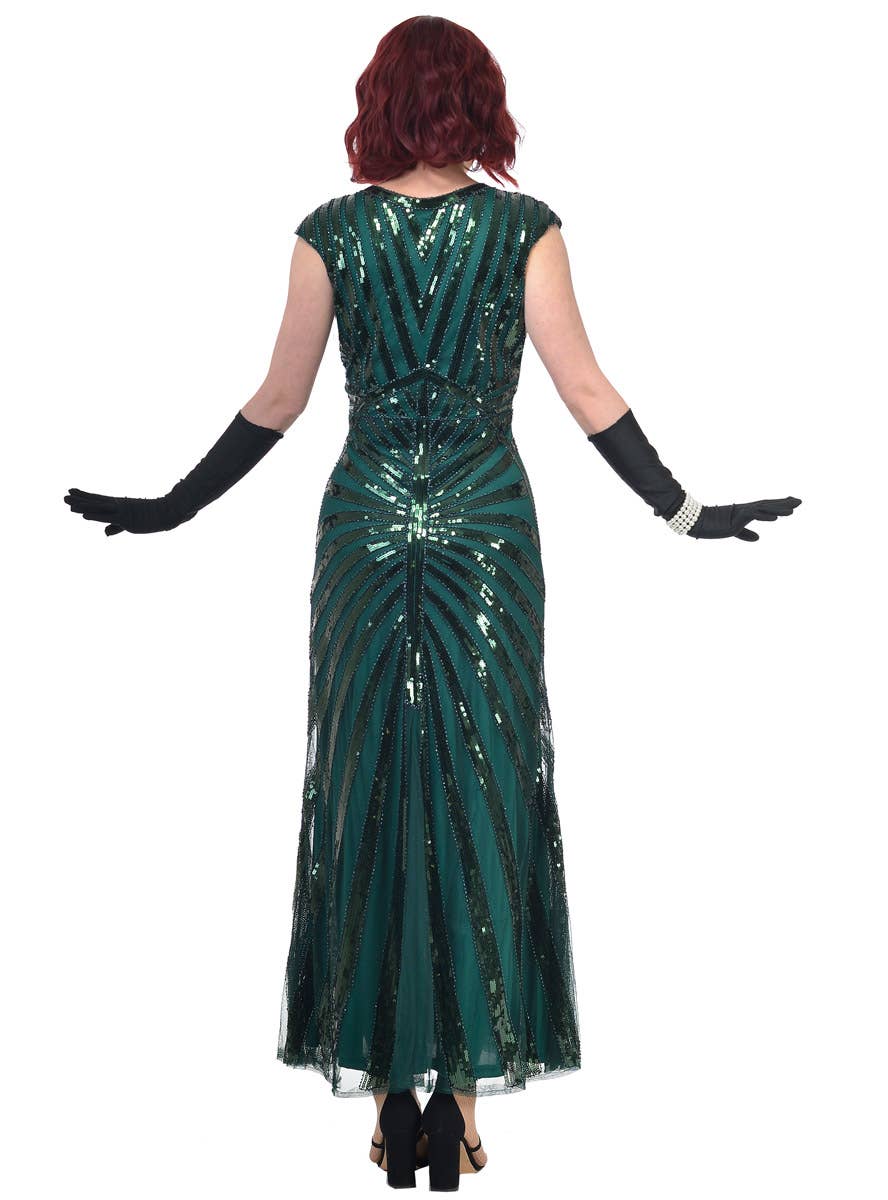 green emerald velvet dress Dare Fashion Adult Gothic Witch Costume Black Corset Dress Green Hat Tights M main image 0