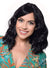 Deluxe Black Mid-Length Wavy Fashion Wig for Women - Front View