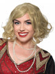 Curly Dark Blonde Women's Flapper Costume Wig with Skin Top - Front View