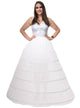 Deluxe Full Length 6 Hoop White Costume Petticoat for Women