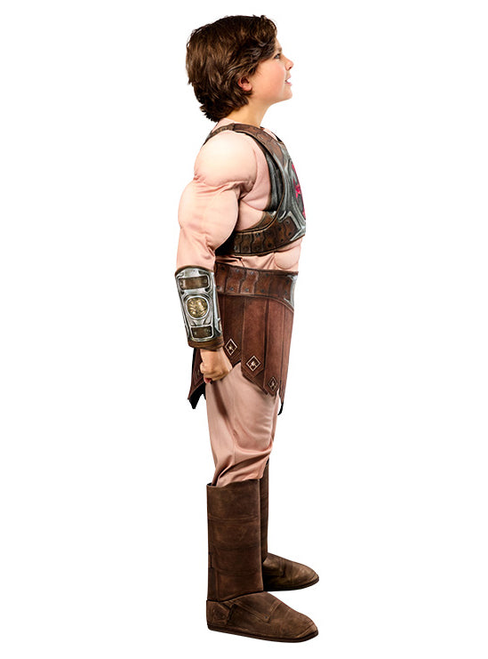 He Man Masters of the Universe Deluxe Boys Muscle Chest Costume - Side Image 2
