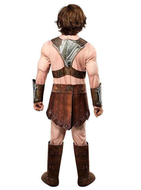 He Man Masters of the Universe Deluxe Boys Muscle Chest Costume - Back Image