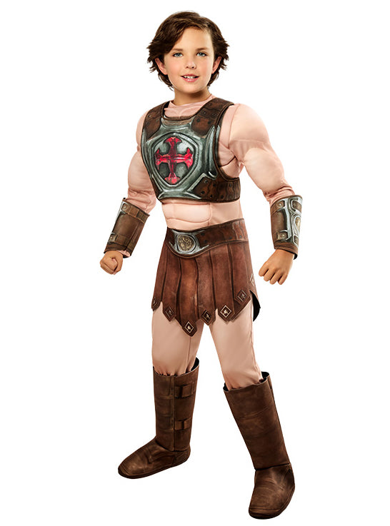 He Man Masters of the Universe Deluxe Boys Muscle Chest Costume - Main Image