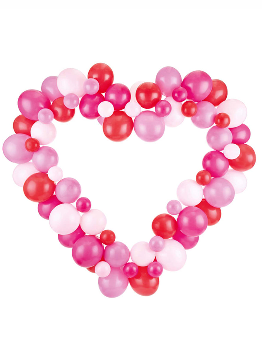 Heart Shaped 166cm Pink Balloon Frame - Main Image