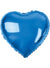 Image of Heart Shaped Blue 45cm Foil Balloon