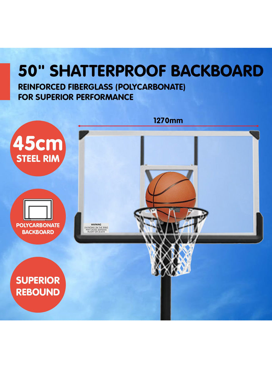 Height Adjustable Portable Basketball Hoop Info Image 2