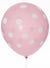 Image of Polka Dot 6 Pack Light Pink 30cm Latex Balloons