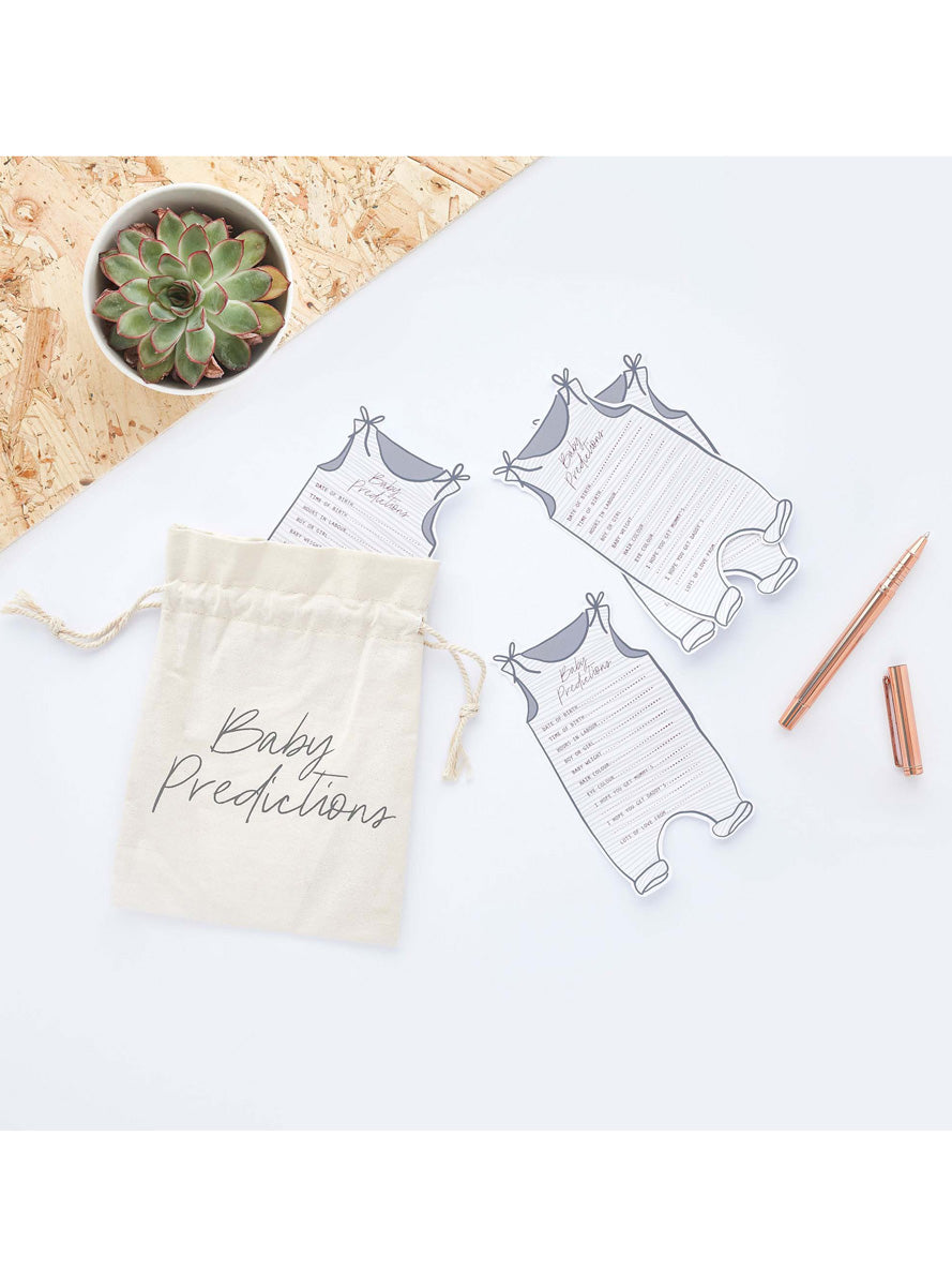 Hello Little One Baby Shower Predictions Cards - Lifestyle Image