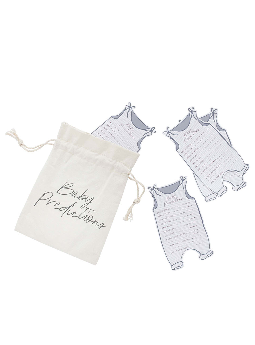 Hello Little One Baby Shower Predictions Cards - Main Image