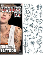 Image of Hipster Stick and Poke Fake Temporary Tattoos - Main Image