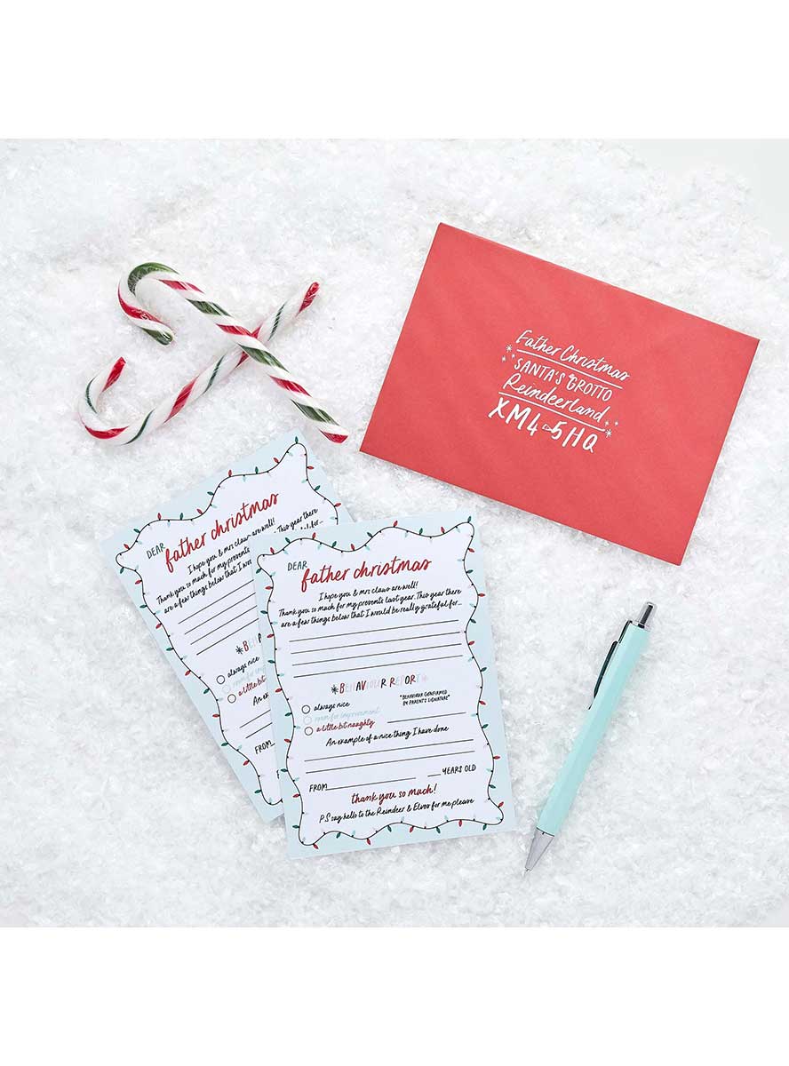 Holly Jolly Christmas Letters To Santa 10 Pack – Lifestyle Image