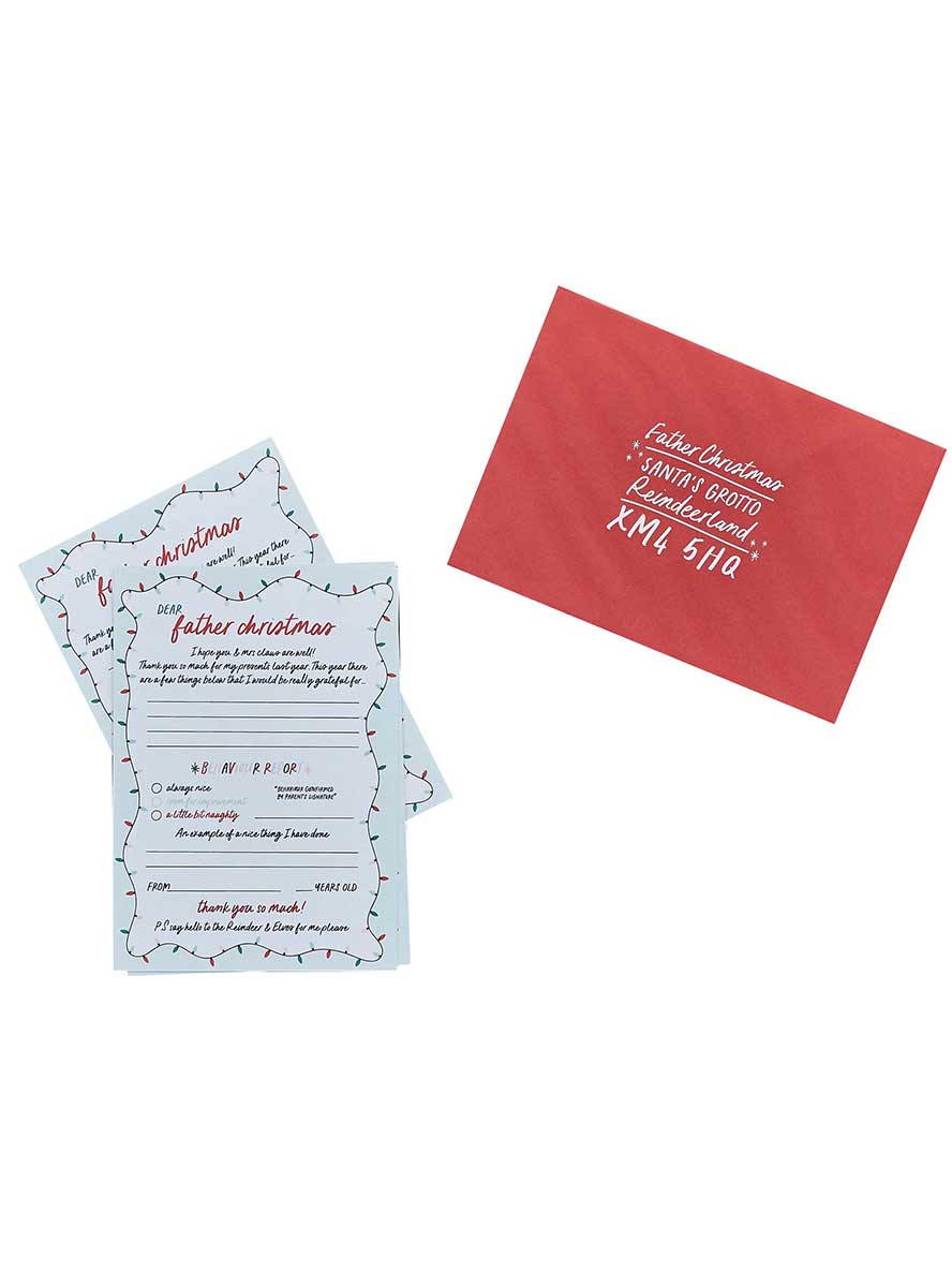 Holly Jolly Christmas Letters To Santa 10 Pack – Main Image