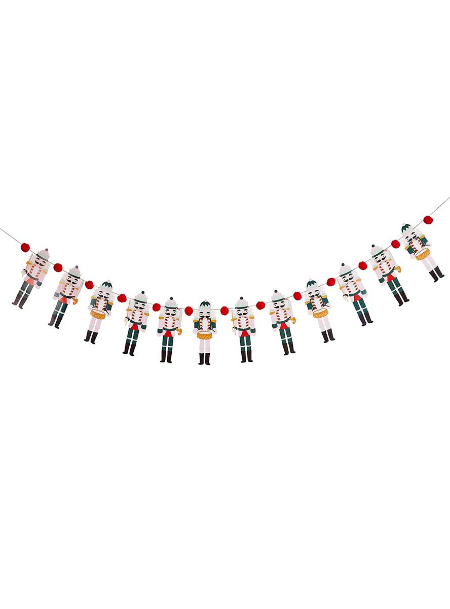 Holly Jolly Christmas Nutcracker Garland 2m Long – Main Image