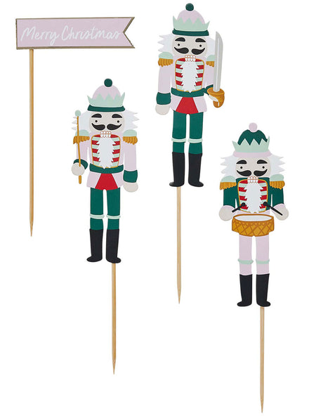 Christmas Nutcraker Cake Toppers - Main Image