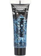 Image of Moon Glitter Holographic Blue Chunky Glitter Gel