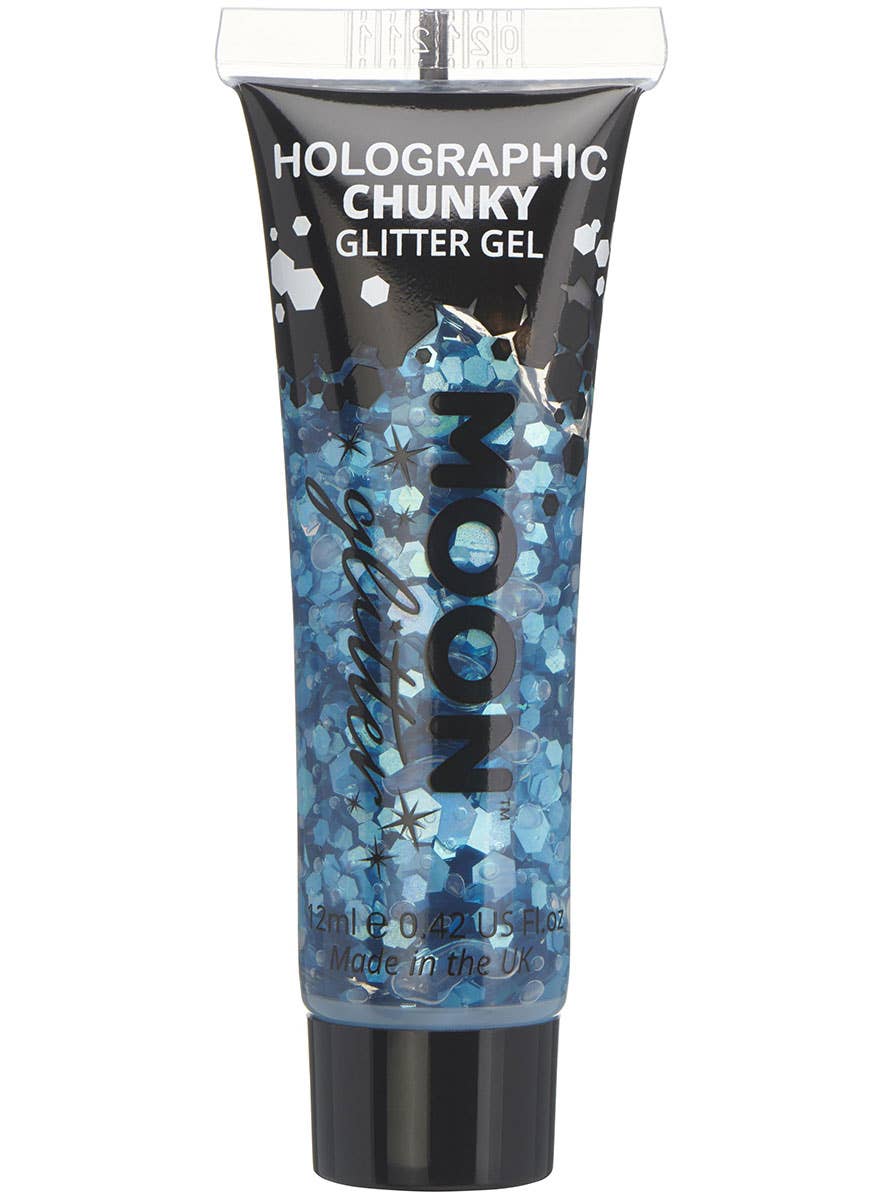 Image of Moon Glitter Holographic Blue Chunky Glitter Gel