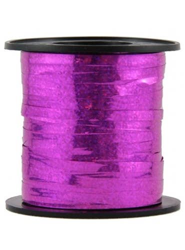 Image of Holographic Fuchsia 225cm Long Curling Ribbon - Alternate Image
