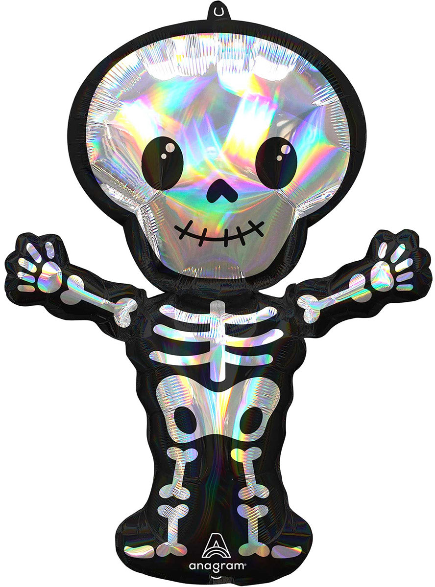 Holographic Skeleton Supershape Balloon - Main Image