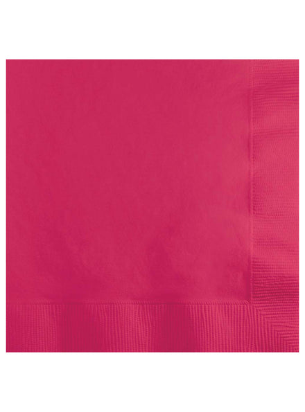 Hot Magenta Pink 50 Pack Beverage Napkins – Main Image