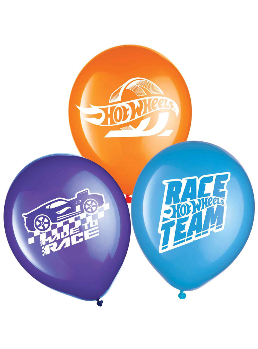 Hot Wheels Latex Balloons 6 Pack - Main Image