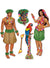 Image of Hawaiian Hula Girl and Man Cut Out Decorations
