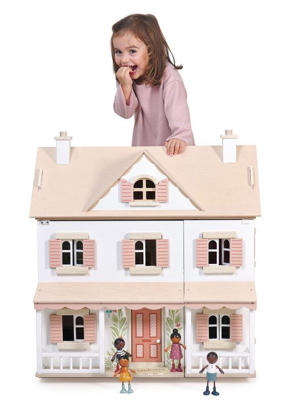 Humming Bird Doll House Childrens Wooden Toy Set - Lifestyle Image 1