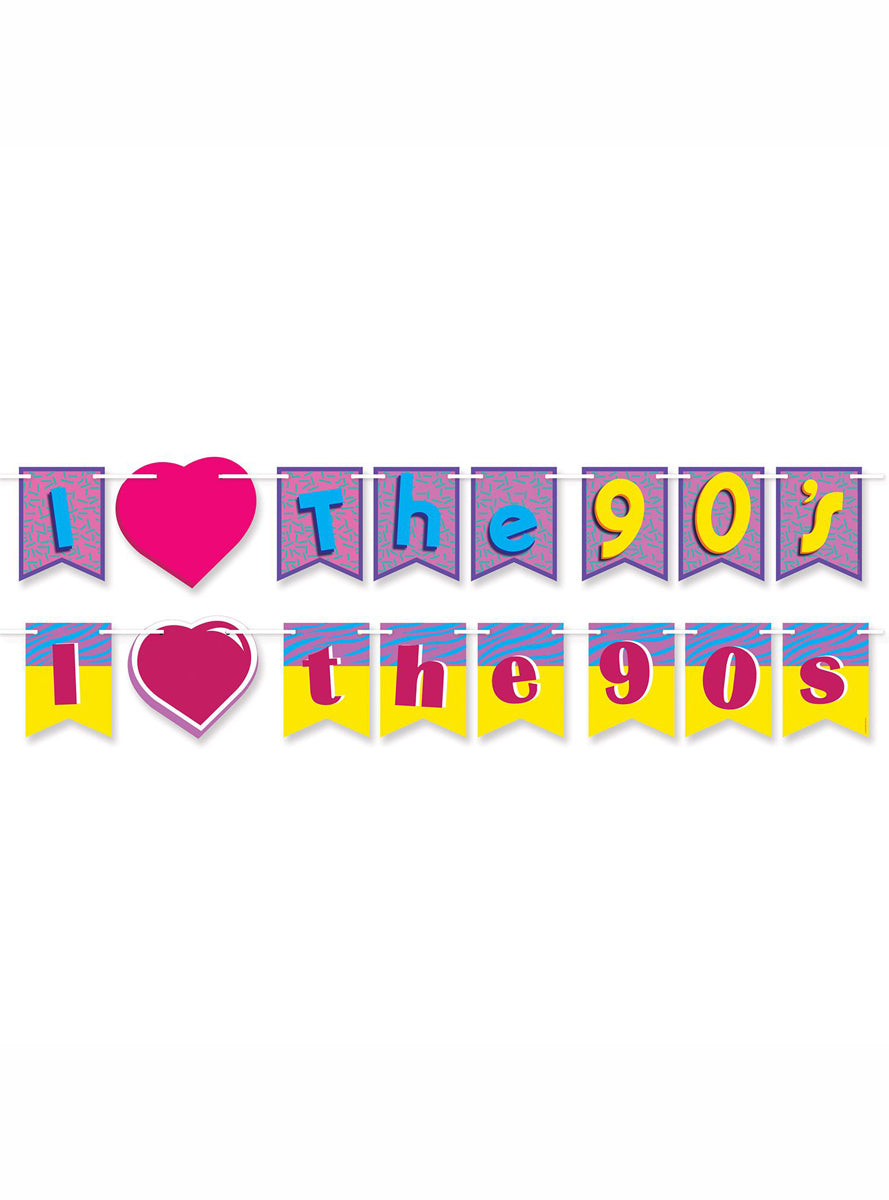 I Love the 90s 366cm Garland - Main Image