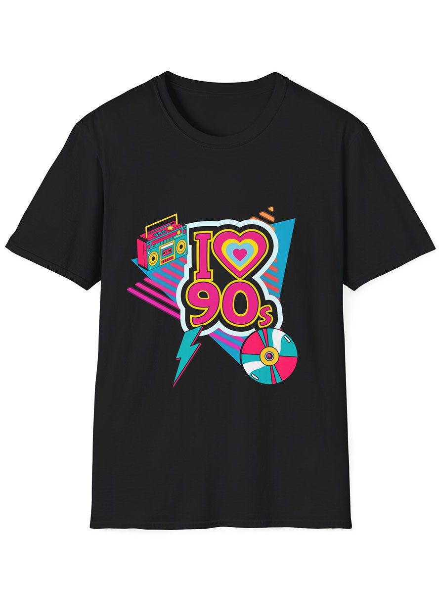 I Love 90s Colourful Shirt