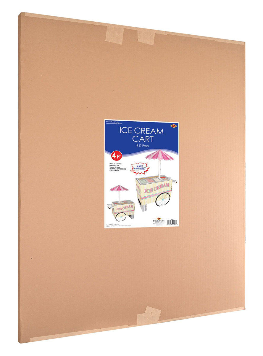 Ice Cream Cart 122cm 3D Party Decoration - Packaging Image
