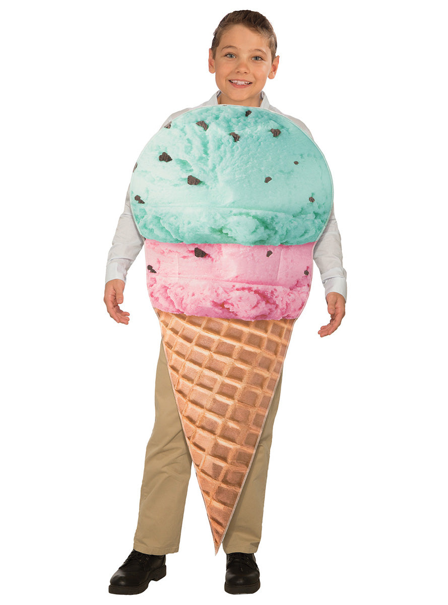 Ice Cream Cone Kids Food Costume - Main Image