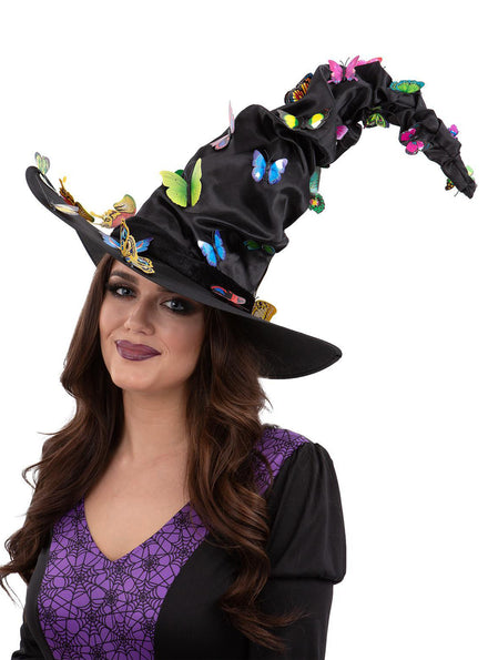 Butterfly Witch Womens Halloween Costume Hat Smf 80701