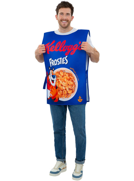 Mens cereal box breakfast food costume - Main image