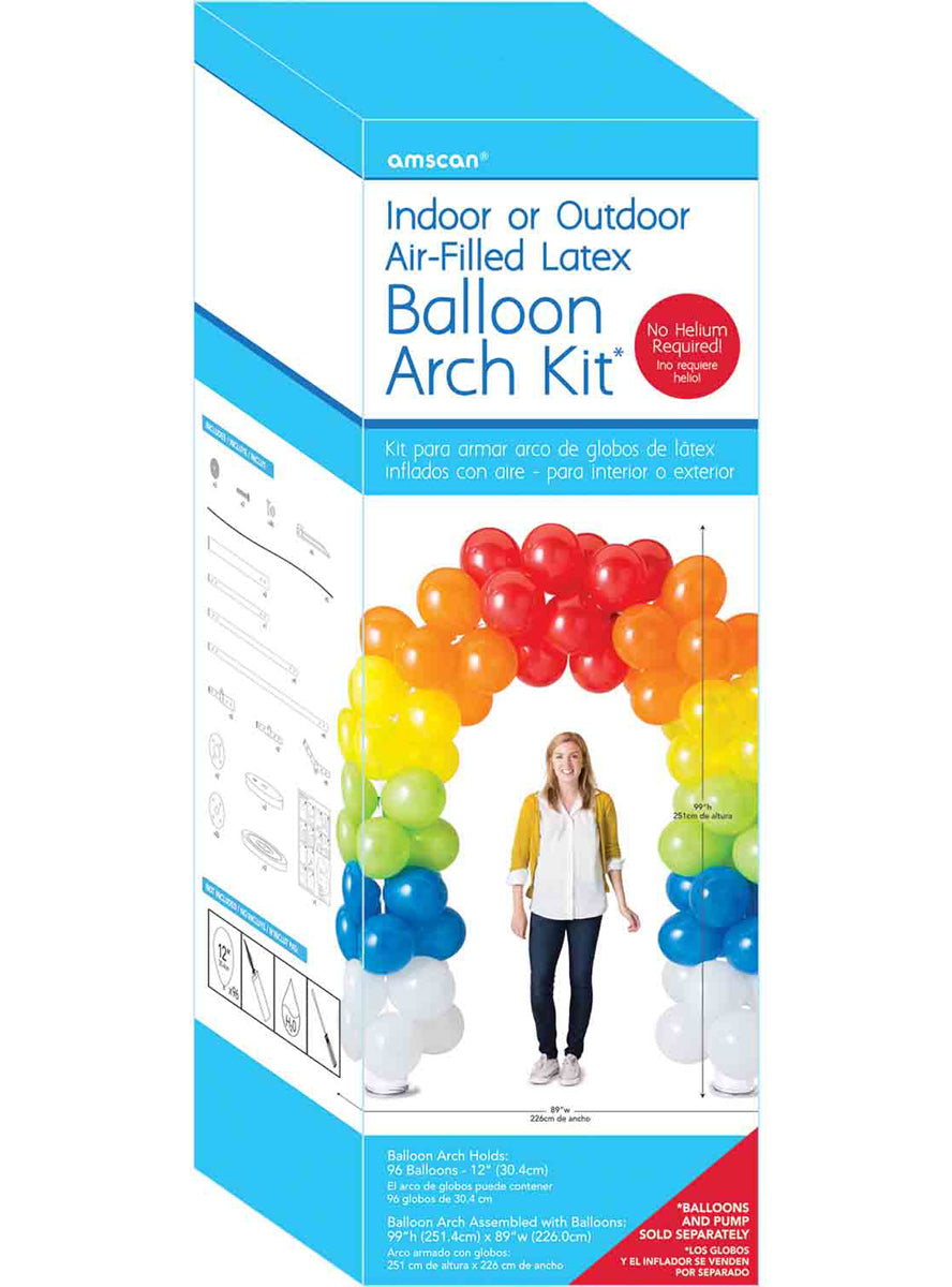 Large 251cm Standing Balloon Arch Am 117866 Main Image Packaging Image